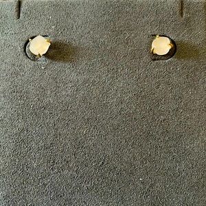 Madewell Rose Quartz studs